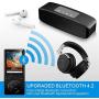 DeeFec 16GB Bluetooth4.1 MP3 Music Player Built-in Speaker with 2.4inch HD Screen, FM Radio, Voice Recorder Functions Metal Body, Support SD Card up to 128GB - Black