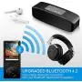 DeeFec 16GB Bluetooth4.1 MP3 Music Player Built-in Speaker with 2.4inch HD Screen, FM Radio, Voice Recorder Functions Metal Body, Support SD Card up to 128GB - Black