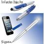 Stylus Pen for Touchscreen Devices, Tablets, iPads, iPhones, Multi-Function Capacitive Pen with LED Flashlight, Ballpoint Ink Pen, 3-in-1 Metal Pen, Multi,6PK