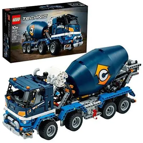 LEGO Technic Concrete Mixer Truck 42112 Building Kit, Kids Will Love Bringing the Construction Site to Life with This Cool Concrete Truck Toy Model Set, New 2020 (1,163 Pieces)