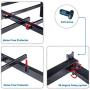 V&LX 14 inch Tall Heavy-Duty Steel Slats/1.0T Steel Frame/V1402/ Head Support/Bed Frame/Platform Bed (Queen)