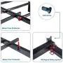 V&LX 14 inch Tall Heavy-Duty Steel Slats/1.0T Steel Frame/V1402/ Head Support/Bed Frame/Platform Bed (Queen) V&LX 14 inch Tall Heavy-Duty Steel Slats/1.0T Steel Frame/V1402/ Head Support/Bed Frame/Platform Bed (Queen)