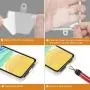Phone Tether Tab, COCASES 2 Pack Update Phone Lasso Patch with Replacement Part for Smartphone Lanyard Safety Tethe（Transparent）