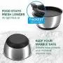 Benooa Stainless Steel Mixing Bowls Set with Airtight Lids Non-Slip Bottoms Nesting Bowls Measuring Spoons,3 Grater Attachments,Egg Whisk,Silicone Brush,Great for Mixing&Serving Benooa Stainless Steel Mixing Bowls Set with Airtight Lids Non-Slip Bottoms Nesting Bowls Measuring Spoons,3 Grater Attachments,Egg Whisk,Silicone Brush,Great for Mixing&Serving