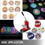 Mophorn Button Maker 58mm Badge Maker Machine 2.28 inch Badge Punch Press Pin Button Maker with Free 500 Pcs Button Parts and Circle Cutter (500pcs,58mm 2-1/4'')