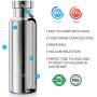 LifeSky Stainless Steel Water Bottle, Double Wall Vacuum Insulated Leak Proof Sports Bottle, Keep Liquid Cold for up to 24 Hours, Wide Mouth