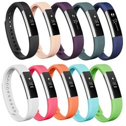 AK Bands Compatible for Fitbit Alta/Fitbit Alta HR (10 Pack), Sports Replacement Bands for Fitbit Alta/Alta HR/Ace
