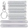 Livder 200 Pieces Metal Swivel Lanyard Snap Clasps and Split Key Rings Keychain for Jewelry Making Livder 200 Pieces Metal Swivel Lanyard Snap Clasps and Split Key Rings Keychain for Jewelry Making