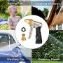 Garden Hose Nozzle Hose Sprayer 100% Heavy Duty Metal Hose Spray Nozzle High Pressure Spray Gun 4 Adjustable Patterns Water Nozzle for Watering Plants & Lawn,Washing Car, Showering Pets,Cleaning