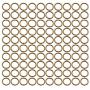 BIKICOCO 1/2 Metal O-Ring Buckle Connector Round Loops Non Welded for Bags Webbing Purse and Belt Straps, Bronze, Pack of 100
