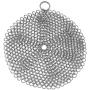 Stainless Steel Cast Iron Skillet Cleaner Chainmail Cleaning Scrubber With Hanging Ring for Cast Iron Pan, Pre-Seasoned Pan, Griddle Pans, BBQ Grills, and More Pot Cookware-Round 7 Inch Diameter