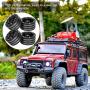 Demeras RC Crawler Wheel Hub Stripe Metal Wheel Hub 1.9 Inch Compatible with SCX10 1/10 RC Rock Crawler Parts