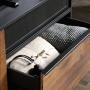Sauder Boulevard Café Credenza, For TVs up to 60'', Black finish