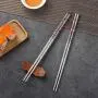 HuaLan Metal Alloy Chopsticks Stainless Steel Lightweight Chopsticks 5 Pairs Gift Set HuaLan Metal Alloy Chopsticks Stainless Steel Lightweight Chopsticks 5 Pairs Gift Set
