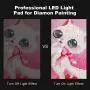 A4 Diamond Painting LED Light Pad Board, Ultrathin & Dimmable USB Power Light Pad Kit, 32 Piece Tool Kit,Perfect for Full Drill & Partial Drill 5D Diamond Painting with Aluminium Alloy Stand and Clips