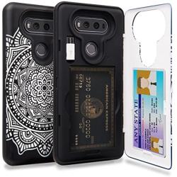 TORU CX PRO Compatible with LG V20 Case - Protective Dual Layer Wallet with Hidden Card Holder + ID Card Slot Hard Cover, Strap & USB Adapter - Dreamcatcher