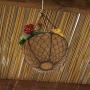 TABOR TOOLS MT2107A 2-Pack Metal Hanging Planter Basket with Natural Coconut Coir Liner, Chain and Hook Included (Hen Mesh 12, White)
