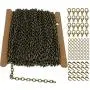 ZCNest 32.8 Ft(10m) 3x4mm Bronze Cable Chains for Jewelry Making Set, with Lobster Clasps+Jump Rings+Pinch Bails, Cable Link Craft Chain Findings for Necklace Bracelet Earring, Bronze 2031-B ZCNest 32.8 Ft(10m) 3x4mm Bronze Cable Chains for Jewelry Making Set, with Lobster Clasps+Jump Rings+Pinch Bails, Cable Link Craft Chain Findings for Necklace Bracelet Earring, Bronze 2031-B