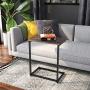 Homemaxs C Table Sofa Side End Table, Small Side Tables for Eating, Working and Writing in Living Room, Bedroom, Couch & Small Spaces