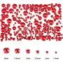 TecUnite 2000 Pieces Flat Back Gems Round Crystal Rhinestones 6 Sizes (1.5-6 mm) with Pick Up Tweezer and Rhinestones Picking Pen for Crafts Nail Face Art Clothes Shoes Bags DIY (Red) TecUnite 2000 Pieces Flat Back Gems Round Crystal Rhinestones 6 Sizes (1.5-6 mm) with Pick Up Tweezer and Rhinestones Picking Pen for Crafts Nail Face Art Clothes Shoes Bags DIY (Red)