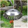 SOFW Wire Trimmer Blade Steel Wire Wheel Garden Brush Lawn Mower Cutter Blade Trimmer Metal Blades Trimmer Head Garden Grass Trimmer Head