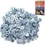 Cozyours 200 pcs Metal Candle Wick Sustainer Tabs (12,5 mm) for Candle Making