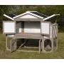 zoovilla Country Style Chicken Coop Metal Nest Box with Asphalt Roof Panels zoovilla Country Style Chicken Coop Metal Nest Box with Asphalt Roof Panels