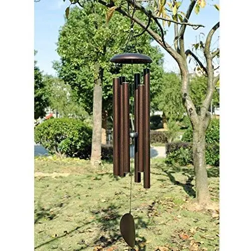 Agirlgle Large Wind Chimes Outdoor 44 inch- Tuned Large Garden Outdoor Windchimes for Patio and Terrace - Best Metal Musical Windchime Outdoor and Home Decoration Agirlgle Large Wind Chimes Outdoor 44 inch- Tuned Large Garden Outdoor Windchimes for Patio and Terrace - Best Metal Musical Windchime Outdoor and Home Decoration