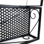 Funmall Hanging Balcony Railing Shelf Flower Pot Holder Metal Plant Stand