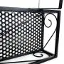 Funmall Hanging Balcony Railing Shelf Flower Pot Holder Metal Plant Stand