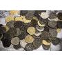 Metal Pirate Coins - 200 Gold and Silver Spanish Doubloon Replicas - Fantasy Metal Coin Pirate Treasure - Gold, Silver, Antique and Rustic Style Finishes by Beverly Oaks