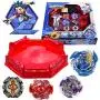 Bey Battle Blade Gyro Metal Fusion Evolution Sparking Attack Set with 4D Launcher Grip and Stadium Battle Set Bey Battle Blade Gyro Metal Fusion Evolution Sparking Attack Set with 4D Launcher Grip and Stadium Battle Set