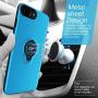 DESOF iPhone 8 Plus Case, iPhone 7 Plus Case with Ring Holder Kickstand, 360°Adjustable Ring Grip Stand Work with Magnetic Car Mount Anti-Fingerprint Slim Cover for Apple iPhone 8P 5.5 inch - Blue