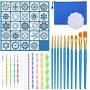Mandala Dotting Tools Set, Audab 49 Pcs Mandala Dotting Tools Kit with Mandala Stencil for Painting Rocks, Painting Mandalas and Drafting Mandala Dotting Tools Set, Audab 49 Pcs Mandala Dotting Tools Kit with Mandala Stencil for Painting Rocks, Painting Mandalas and Drafting