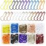 Oruuum 200 Pieces Safety Bulb Pins,Calabash Pin,Gourd Pins,Safety Pins with Craft Home Clothing Ornament,Arts Crafts Making DIY, Perfect Knitting Markers,10 Colors