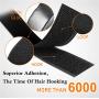Sticky Back Hook and Loop Tape Roll Strips 2 Inch×16 Foot, Self Adhesive Fastener Interlocking Tape by Holotap Wear and Tear Resistant (Black, 2 Inch)
