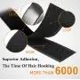 Sticky Back Hook and Loop Tape Roll Strips 2 Inch×16 Foot, Self Adhesive Fastener Interlocking Tape by Holotap Wear and Tear Resistant (Black, 2 Inch)