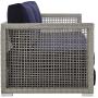Modway EEI-2923-GRY-NAV Aura Outdoor Patio Wicker Rattan, Sofa, Gray Navy