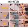 Snaps Plastic Snaps Buttons Hand-held Pliers Tool Installs Size 20, 22, 24 T5 No-Sew Button Snap Fastener Press Attacher Punch for Snaps (Pliers & 100 White Snaps & 100 Black Snaps)