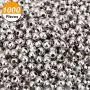 Pangda 1000 Pack 4 mm Metal Spacer Beads Metallic Plated Round Beads Tiny Smooth Beads for Necklaces, Bracelets and Jewelry Making (Silver) Pangda 1000 Pack 4 mm Metal Spacer Beads Metallic Plated Round Beads Tiny Smooth Beads for Necklaces, Bracelets and Jewelry Making (Silver)