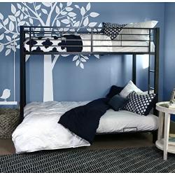 Home Accent Furnishings Sunrise Metal Twin-Over-Futon Bunk Bed in Black