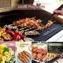 HaSteeL 22 Packs Kabob Skewers for Grilling, 15.7” Flat Metal Kabob Sticks with Storage Bag, Reusable 20Pcs Stainless Steel Long Skewers & 1 Basting Brush for Shish Kabobs, Meat, Vegetable, Shrimp
