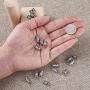 Kissitty 50-Piece Tibetan Antique Silver Filigree Tube Beads 6mm in Dia. Column Spacer Loose Beads