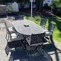 Top Space 4 Piece Metal Outdoor Wrought Iron Patio Furniture,Dinning Chairs Set with Arms and Seat Cushions (4 PC, White) Top Space 4 Piece Metal Outdoor Wrought Iron Patio Furniture,Dinning Chairs Set with Arms and Seat Cushions (4 PC, White)