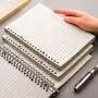 TAIKUU 50PCS Metal Binder Rings + 1PCS Hole Punch, 20mm/0.8'' Metal Ring for DIY Notebook Loose Sheets Album Keychain, Silver 25mm (50pcs+1 Hole Punch)