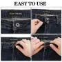 lorelo 14 Pieces Expander Button Waist Extender Pants Extender Button Metal Collar Extenders Elastic Collar Extenders for Men Women Dress Shirts