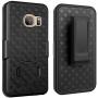 Galaxy S7 Case, Samsung Galaxy S7 Case,Fingic Slim Shell Holster Combo Cover with Kick-Stand and Swivel Belt Clip Holster Protective Case for Samsung Galaxy S7 (G930), Black