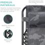 Best Choice Products Set of 2 Adjustable Steel Mesh Zero Gravity Lounge Chair Recliners w/Pillows and Cup Holder Trays, Camoflage