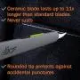 Safety Seam Ripper With Automatic Spring-Loaded Retraction, Safety Blade, 10597 Ambidextrous Tool, Replaceable Blade Lasts up to 11x Longer Than Metal - 1 Piece Safety Seam Ripper With Automatic Spring-Loaded Retraction, Safety Blade, 10597 Ambidextrous Tool, Replaceable Blade Lasts up to 11x Longer Than Metal - 1 Piece