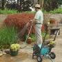 Liberty Garden 301 Never Flat 2-Wheel Decorative Garden Hose Reel Cart, Holds-200-Feet of 5/8-Inch Hose - Bronze